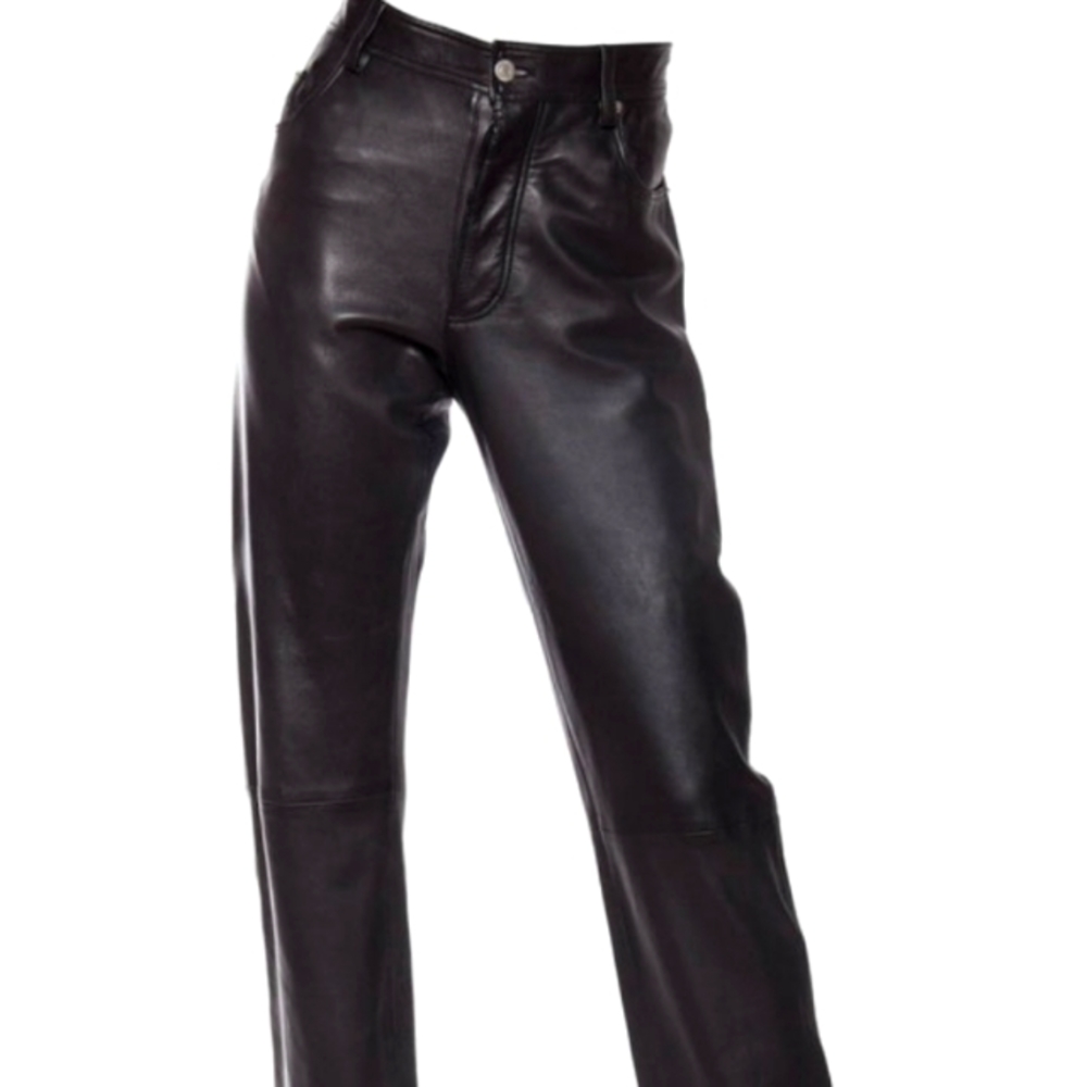 Sale🥳Geniune Leather High Waist Pants